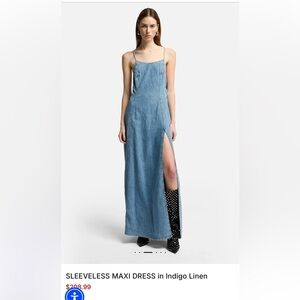 7 For All Mankind Denim Blue Maxi Dress